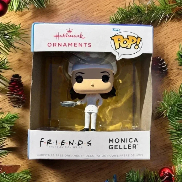 NEW Hallmark FRIENDS  - MONICA GELLER - FUNKO POP!Cute Christmas Ornament - Picture 4 of 13